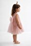 Rose Detailed Girls' Big Bow Dress Rose Course - 2