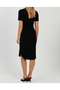 Women's Black Tie-Up Camisole Midi Dress App1270 - 6