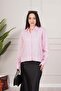 Sunshine Striped Contrast Pink Shirt - 2