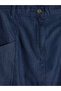 Black Elastic Waist Jean Skirt - 3