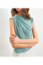 Women's Mint Button Detailed Gathered Blouse App1205-1 - 4