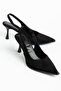 Women's Brown Suede Pointed Toe Stylish Heeled Stiletto Shoes - 3