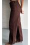 Women's Brown High-Waisted Jeans Denim Palazzo Trousers - 6