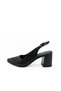Genuine Leather Patent Leather Black Color Thick Heel 35-36-37-38-39-40-41 Size Women's Heeled Shoes - 3