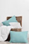 100% Organic Cotton Akfil Pillowcase Set of 2 - 50X70 cm Aqua - 3