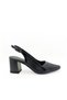 Genuine Leather Patent Leather Black Color Thick Heel 35-36-37-38-39-40-41 Size Women's Heeled Shoes - 5