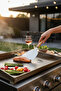 Bamboo Stainless Steel Cake Pastry Pizza Spatula Wide Baklavi Spatula Width 11cm Length 11.5cm - 5