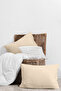 100% Organic Cotton Akfil Pillowcase Set of 2 - 50X70 cm Light Beige - 3
