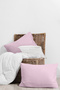 100% Organic Cotton Akfil Pillowcase Set of 2 - 50X70 cm Lilac - 3