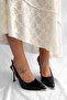 Vals Black Patent Leather High Heel Women's Stiletto - 5