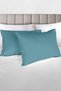 100% Organic Cotton Akfil Pillowcase Set of 2 - 50X70 cm Indigo - 2