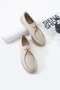 Leo Women's Lace-Up Loafer Beige Suede - 3