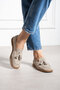 Velina Women's Tassel Detailed Genuine Leather Loafer Beige Suede - 2