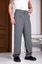 Men's Smoked Baggy Fit Relaxed Fit Pleated Fabric Trousers - 5