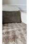 Tasseled Fluffy Plush Soft Rabbit Hair Square Pattern Bohemian Sofa Cover for Armchair (1 Piece) - 3
