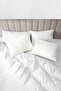 100% Organic Cotton Akfil Pillowcase Set of 2 - 50X70 cm Light Ecru