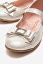 Non-Slip Stoned Bowknot Children's Shoes Si̇m - 3