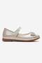 Non-Slip Stoned Bowknot Children's Shoes Si̇m - 2
