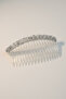 Transparent Color Stone Detailed Comb Buckle - 2