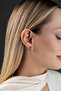 Mystical Topaz Stone Gold Color 15 mm Hoop Earrings - 5