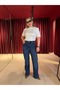 Zr Model Straight Fit Jeans with Cut Cuffs - 4