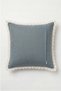 Freya Embroidery Detailed Decorative Throw Pillow Cover 45X45 - 6
