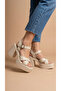 High Side Buckle Cross-Strap Summer Women's Wedge Sandals Shoes - 2