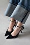 Mila Women's Heeled Patent Leather Shoes Black