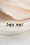 Mystical Topaz Stone Gold Color 15 mm Hoop Earrings - 4
