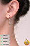 Steel Special Design Dangle Gift Lightning Double Earrings Do Not Tarnish or Fade - 3