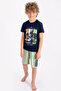 Rolypoly Surfing California Navy Blue Young Men's Bermuda Suit - 2