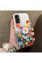 Samsung Galaxy A14 Compatible Silicone Edge Hard Back Anti-Fall Phone Case Flower Pattern