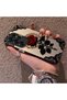 Samsung Galaxy S25 Ultra Compatible Silicone Edge Hard Back Anti-Fall Phone Case Rose Pattern - 2