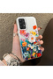 Samsung Galaxy A32 Compatible Silicone Edge Hard Back Anti-Fall Phone Case Flower Pattern