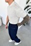 Gray Knitted Pattern Relaxed Knitwear Polo Neck T-Shirt - 3