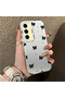 Samsung Galaxy S24 Fe Compatible Silicone Edge Hard Back Anti-Fall Phone Case Small Bow