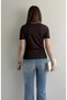 Lace Detail Short Sleeve Viscose Knitwear Blouse - 7