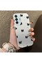 Samsung Galaxy M15 Compatible Silicone Edge Hard Back Anti-Fall Phone Case Small Bow
