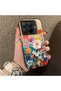 15t Pro Compatible Silicone Edge Hard Back Anti-Fall Phone Case Flower Pattern