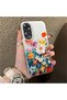 Oppo A60 Compatible Silicone Edge Hard Back Anti-Fall Phone Case Flower Pattern