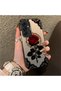 Samsung Galaxy A56 Compatible Silicone Edge Hard Back Anti-Fall Phone Case Rose Pattern