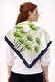 Choose Your Style Navy Blue Ginkgo Scarf / Bandana / Accessory 48X48 cm