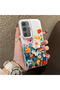 Samsung Galaxy S25 Compatible Silicone Edge Hard Back Case Floral Patterned Lover Couple Phone Case - 3