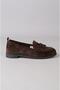 Seç 2504 genuine leather women's ballets brown suede - 2