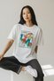 Vintage Image Printed 100% Cotton Unisex Oversize T-Shirt