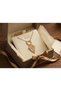 316L Steel Earrings Tarnish Resistant Jewelry Gold Color Zircon Stone 58cm Chain Serenay Leyla Women's Necklace - 6