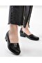 Genuine leather women's daily shoes black - 2