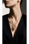 316L Steel Earrings Tarnish Resistant Jewelry Gold Color Zircon Stone 58cm Chain Serenay Leyla Women's Necklace - 2