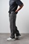 Men's Asymmetrical Stitching Detailed Baggy Jean Anthracite - 3
