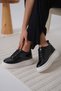Women's Hidden Heel Black Sports Shoes Tr10Ms01F - 4